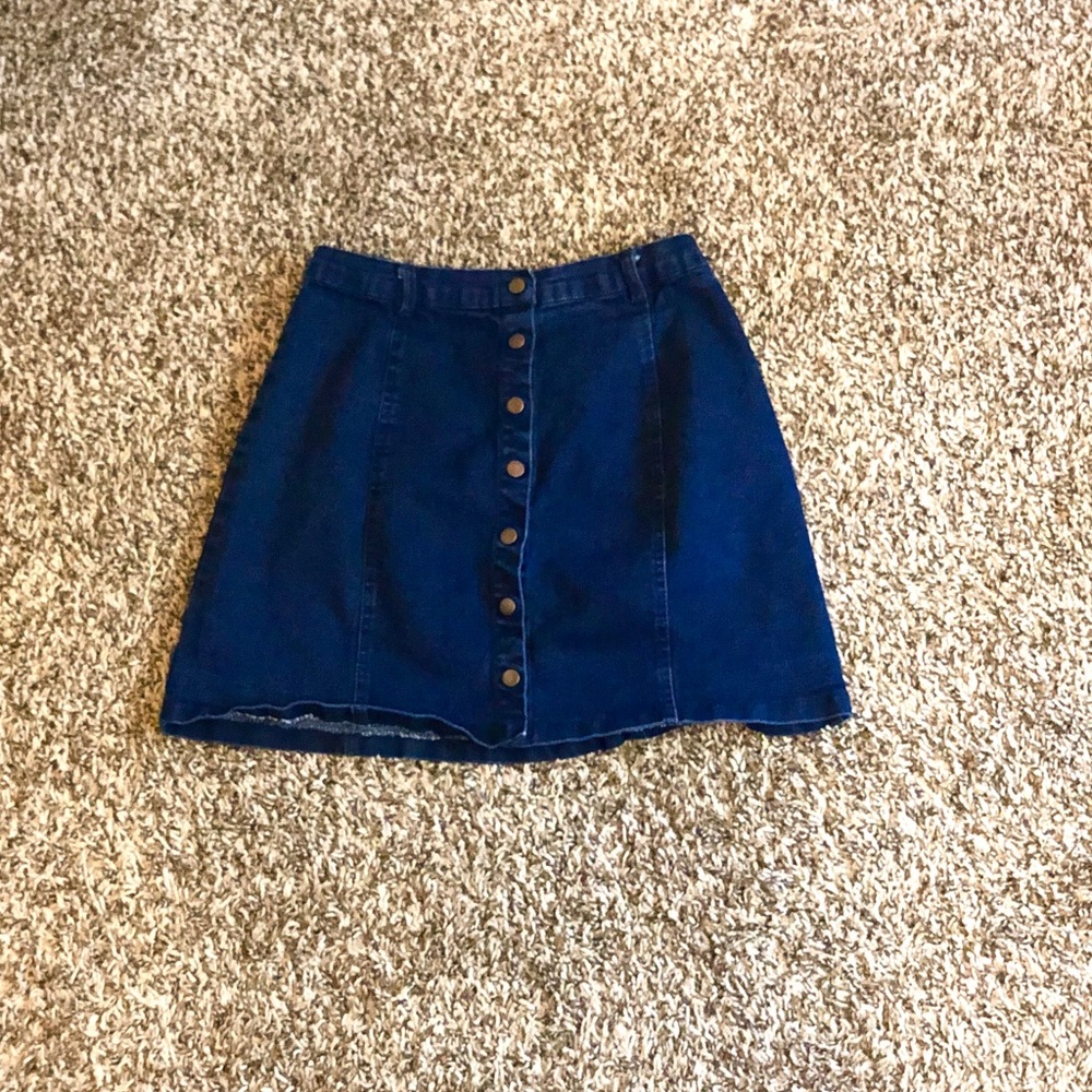 Denim jean skirt